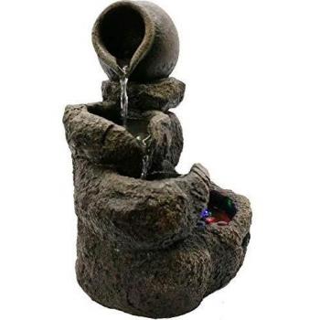 Zen'Light SCFR153 Nivello Fontaine Naturaleza Piedra Gris 25 x 19 x 31 cm