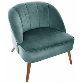 Sillón Atmosphera Naova Verde de Terciopelo para Salón