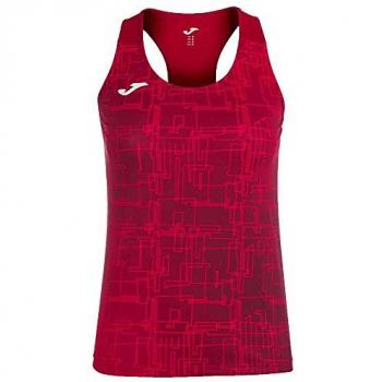 Camiseta tirantes mujer Joma Elite VIII rojo, sin mangas, unisex-adulto