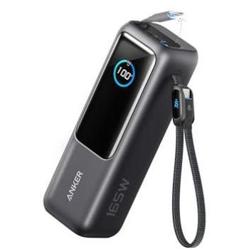 Anker 25K Power Bank (165W, Built-In & Retractable Cables) - Space Black