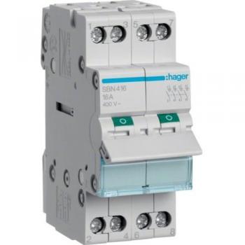 Hager 4-Pole 16A Grey Switch Disconnector - SBN416