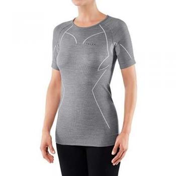 Camisa de Manga Larga de Lana Técnica Falke para Mujer Gris