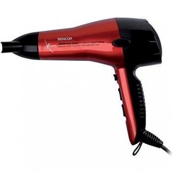 Sencor SHD 6600 Hair Dryer - 2000W, Ultra Lightweight, Red/Black
