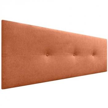 Cabecero Tapizado AQUALINE Pro de Polipiel o Tela Naranja 150x50cm para Camas 150/160 cm