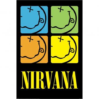 Póster Smiley Squares Nirvana Erik