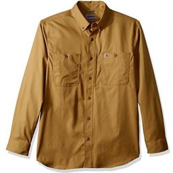 Camisa de Manga Larga Carhartt Rugged Professional - Verde Marrón (XL)