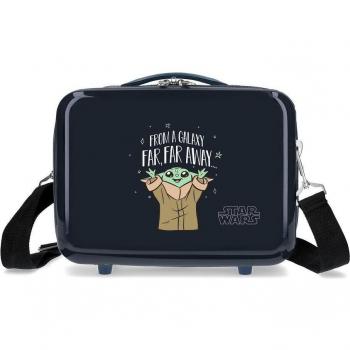 Neceser Infantil Rígido ABS Star Wars Characters Adaptable Negro 9L