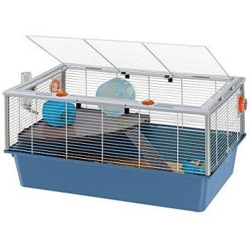 Ferplast Criceti 15 Cage for Hamsters - Features: spacious design, multiple levels, easy access doors, removable bottom tray for cleaning, includes accessories such as a water bottle and feeding bowl, suitable for dwarf hamsters and Syrian hamsters