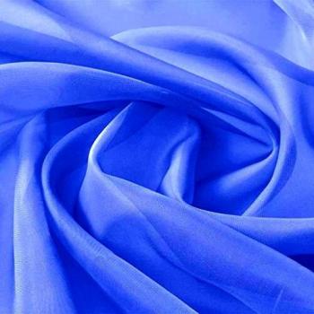 vidaXL Tela de Gasa/Tul/Crepe Cenefa Decoración Hogar Bodas Fiesta Cumpleaños Lazos Silla Falda Vestido Regalo Camino Azul Real 1,45x20m