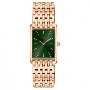 Reloj de Mujer Daniel Wellington Bound 9-Link Esmalte Verde Sunray 32x22mm Rose Gold