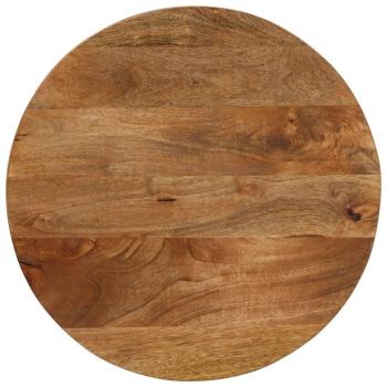 Tablero de Mesa Redondo de Madera Maciza de Mango Ø 60x3,8 cm