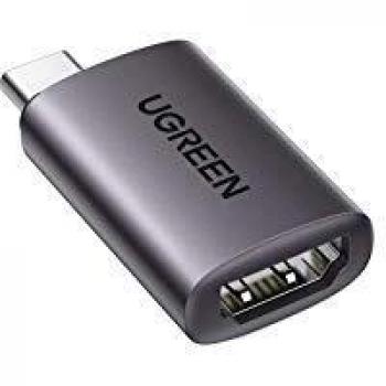 Adaptador UGREEN USB Tipo C a HDMI 4K 60Hz, Compatible con Thunderbolt 3, Color Gris Premium