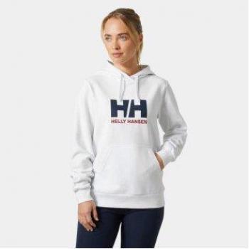 Helly Hansen Women's Logo Hoodie 2.0 White M - Organic Cotton, Casual, Sportswear