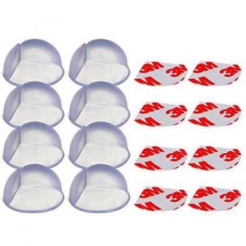 Hauck Corner Me 1 Safety Corner Protectors Guards 8pcs, Corner Guards Furniture Table Corner Protection for Baby and Child, Strong Adhesive Tape, Transparent