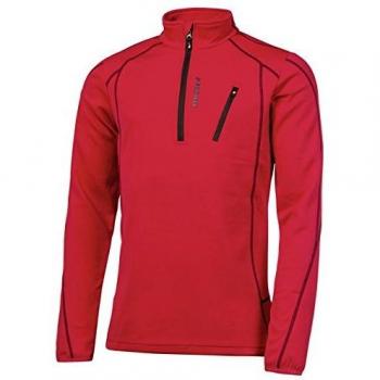 Protest Humany 1/4 Forro Polar, Hombre, Rojo, M