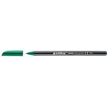 Edding - Rotulador punta fibra 1200 verde n.4 -punta redonda 0.5 mm