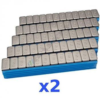 2x 6KG 12KG Premium Contrapesos 12x5g Pesos adhesivos Tira adhesiva 200 Perno