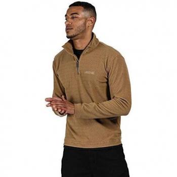 Regatta Elgor II-Forro Polar Ligero con Cremallera 3/4 Fleece, Hombre, Dark Camel, 5XL