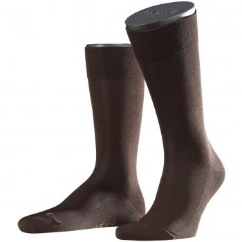 Falke Men's Sensitive Malaga Brown Pressure-Free Top Socks - Size 8.5-11