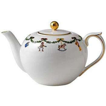Royal Copenhagen Star Fluted/Xmas Tetera, Porcelana, multicolor