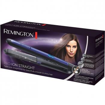 Remington S7710 Pro Ion Plancha de Pelo - Cerámica, Tecnología Iónica Triple, Placas Flotantes de 110mm, Hasta 230ºC, Función Turbo, Bloqueo y Mem