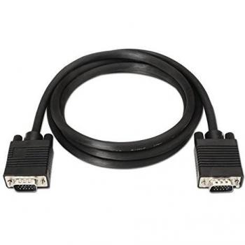 NANOCABLE 10.15.1302 - Cable SVGA para Monitor y proyector, HDB15/M-HDB15/M, Macho-Macho, Negro, 1.8mts