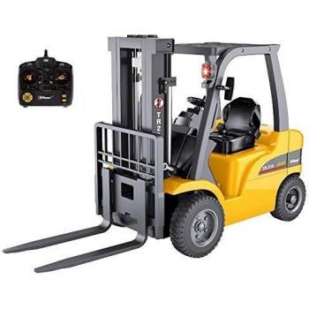 Carretilla elevadora de control remoto Jumbo RC Race superior - Camiones de juguete para automóviles de construcción de 8 canales, 1:10 ~ Heavy Metal - Para niños Niños Adultos Niños ~