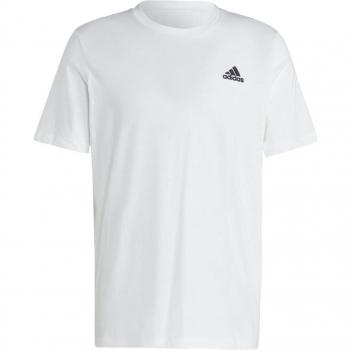 adidas Men's Essentials Single Jersey Embroidered Small Logo T-Shirt - White - Size S