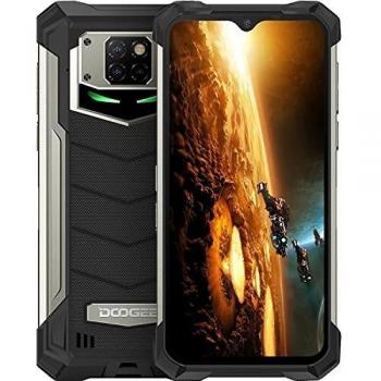 DOOGEE S88 Pro Movil 10000mAh, 6GB + 128GB, Cámara Triples 21MP+Cámara Frontal 16MP, 6.3 FHD, IP68/IP69K 4G Móvil Resistente Android 10, LED/NFC/GPS, Telefono Libre Soporte Carga Inalámbrica, Negro