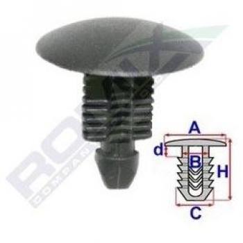 Clip ROMIX 20242, 10 Piezas, listón de sujeción, plástico resistente, diseño ergonómico, ideal para organizar documentos y papeles