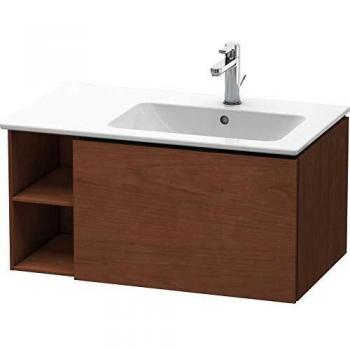 Mueble Bajo Lavabo Duravit L-Cube 82x48,1cm, 1 Cajón, Becken Derecho, Nogal Americano