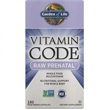 Garden of Life Raw Prenatal Multivitamin - 180 Vegan Capsules
