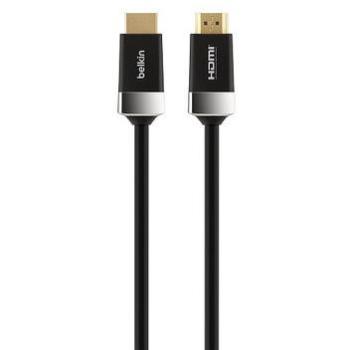 Belkin 4K Ultra HD High Speed HDMI Cable with Ethernet (1M) - 18Gbps, Black, 2-Year Warranty