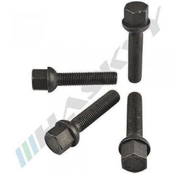 20 Tornillos de Rueda M12x1, 5x40 Bola Pernos Negro para MB Llantas de Aluminio