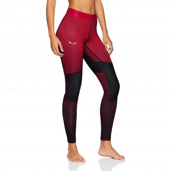 SALEWA pedroc Print Dry W Mallas Medias, Mujer, PEDROC Print Dry W Tights, Black Out/1830