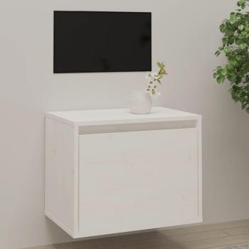 Armario de pared de madera maciza de pino blanco 45x30x35 cm