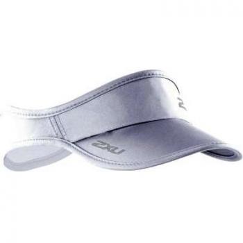 2XU Run Visor White, Unisex Adulto, Blanco, Estandar