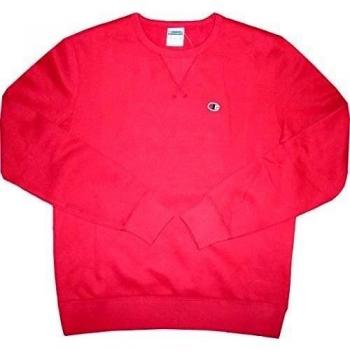 Champion Crew - Sudadera, cuello redondo, deportivo comodidad, Atemporal Look, ideal para todos los PCs y actividades en exteriores, suave, luz cálida y suave material para perfecto sensación de BIENESTAR, 53% algodón 47% poliéster, color rojo, tama