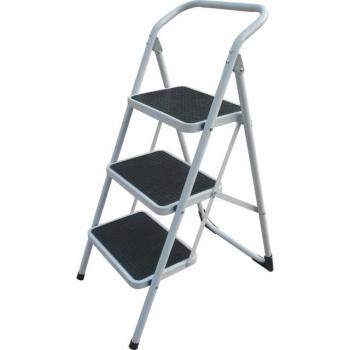 Taburete Plegable de Acero con 3 Peldaños
