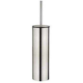 Escobillero de pie Dornbracht modelo META.02, platinado mate, altura 45 cm, diámetro 10 cm