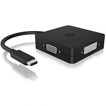 Adaptador USB Type-C® 4-en-1 Icy Box IB-DK1104-C