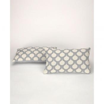 Funda de cojín Astún Gris Perla 30 x 50 cm - Pack de 2