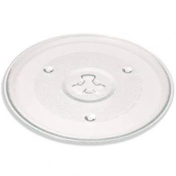 Plato Giratorio de Microondas Anakel Home 27cm Compatible con Edesa, Bluesky, Fagor, Sanyo y Sharp - Con 3 Pestañas Antideslizantes