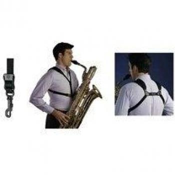 Neotech Soft Harness Cross Strap for Woodwind Instruments - Black, Size L (33 - 44.4 cm)