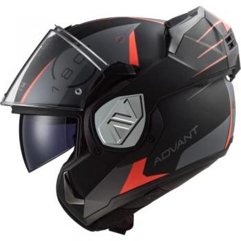 Casco Modular LS2 FF906 Advant Codex Ultraligero con Visor Solar, color Mate-Negro-Titanio, diseño Negro Gris Plata, talla M