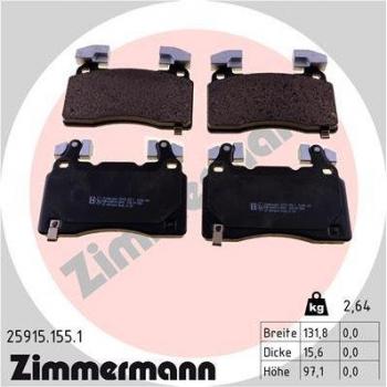 Pastillas de freno ZIMMERMANN 25915.155.1