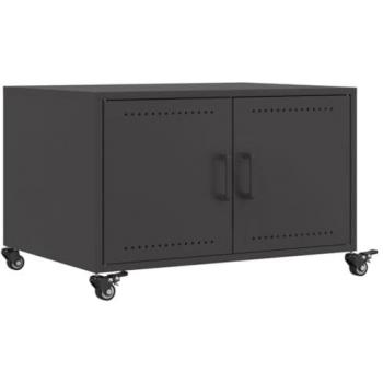 vidaXL Black Steel Coffee Table 68x50x43.5 cm