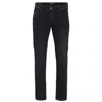 Jack & Jones Comfort-Fit Black Denim 5-Pocket Jeans for Men - Size 36/34
