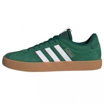 Zapatillas adidas VL Court 3.0 para Hombre, Color Verde Oscuro, Blanco Nube y Burdeos, Talla 38 EU