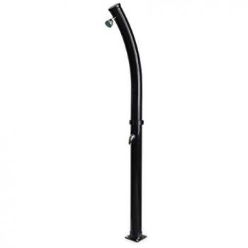 Ducha solar exterior Cascata de 20L, color Negro, dimensiones 15.5x11x216 cm